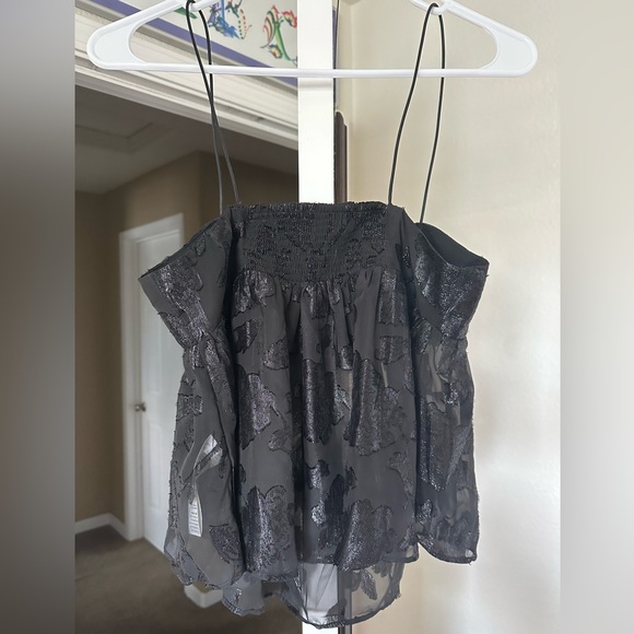 Black Sheer + Sparkly Urban Outfitters Tank - Picture 4 of 6